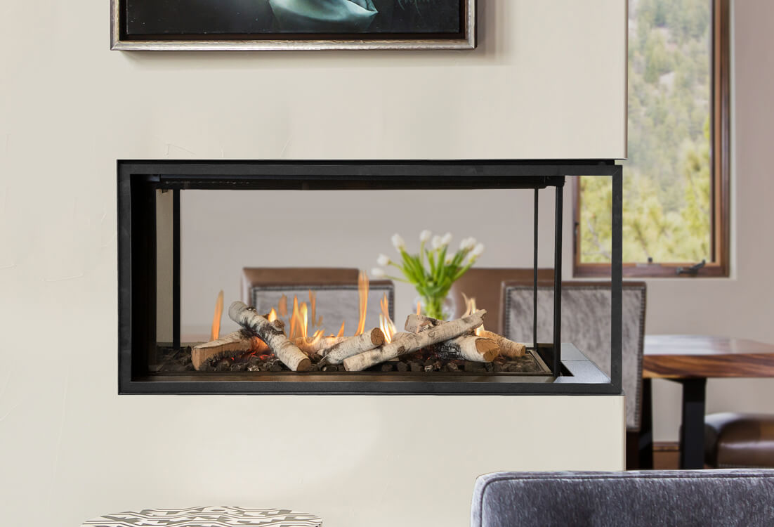 LX1 Pier Multi Sided Gas Fireplace - Image 3