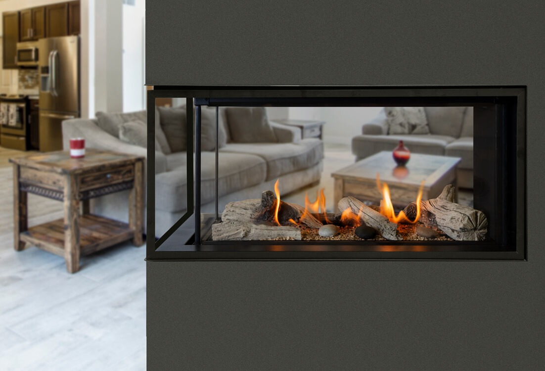 LX1 Pier Multi Sided Gas Fireplace - Image 5